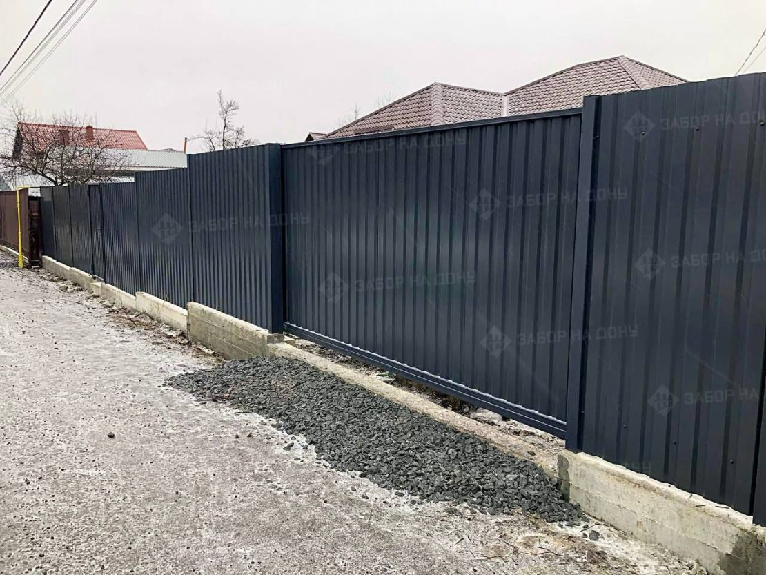 Автоматические откатные ворота с электроприводом  в Каменске-Шахтинском